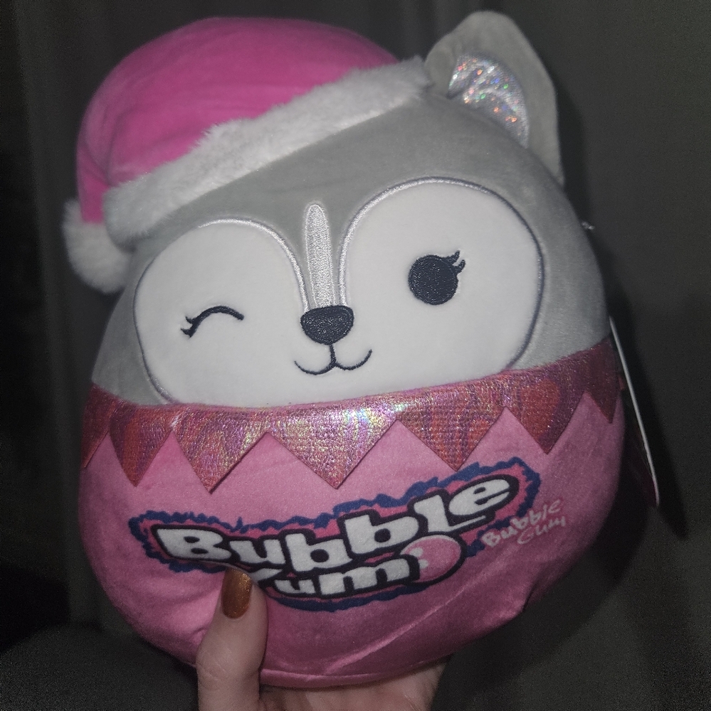NWT Heidi the Husky Dog Squishmallow Bubble Yum 8" Winter Holiday Plush